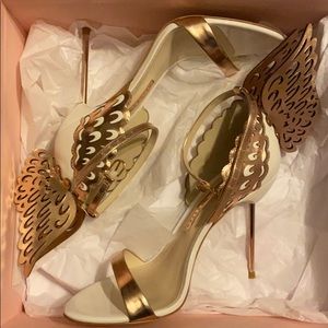 Sophia Webster White & gold angel wing edition